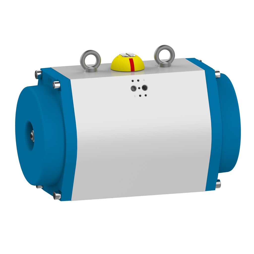 190er GT Schwenkantrieb - Federkraft schließend, Bohrbild F14, einseitige Endlageneinstellung, Ritzel NP36, CW-A