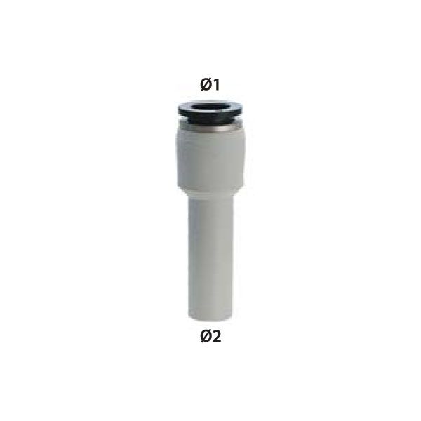 Univer - Steckverschraubung Reduzierstück &Oslash;1 6mm &Oslash;2 8mm