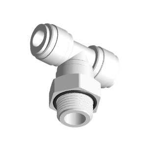 Schwenkbarer männlicher T-Steckanschlussverbinder mit BSPT-Gewinde