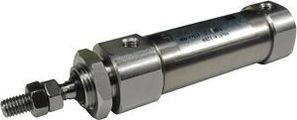 SMC Pneumatik - C(D)J5-S, Zylinder aus rostfreiem Stahl, doppeltwirkend, Standardkolbenstange, (Grundausführung), 16, (NBR), 100, 90° zur Achse, w/o switch, w/o magnet