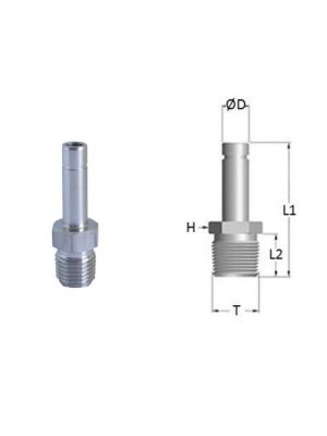 Adapter mit BSPT-Gewinde