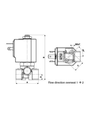 2-Wege Magnetventil, Hochdruck, G 1/4