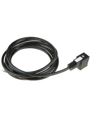Gerätestecker mit 2m Kabel Bauform B, DIN EN 175301, für Magnetspulen 2000er Serie
