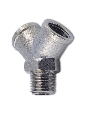 Y-Stück mit BSPT-Gewinde, 2xInnengewinde, 1xAußengewinde