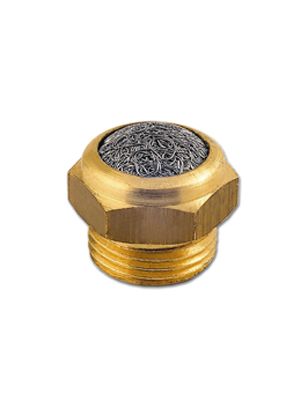 Edelstahl-Schalldämpfer auf sechseckigem Messingfuß