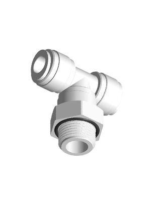 Schwenkbarer männlicher T-Steckanschlussverbinder mit BSPP-Gewinde