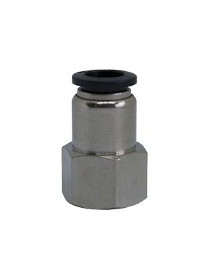 Steckanschlussverbinder mit BSPP-Innengewinde vernickelt