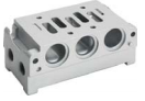 Univer - Grundplatte Inselmontage Universalsystem, bodenseitige und seitliche Anschlüsse, geförderte Entlüftungen ISO 2 G3/8