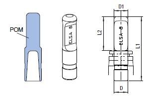 Stecker Push-In, I.D. Schlauch 4mm