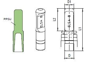 Verschlussstecker Push-In, I.D. Schlauch 4 mm