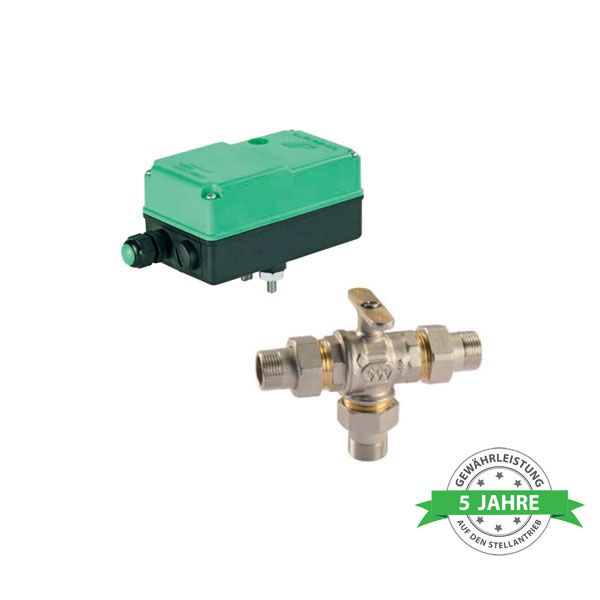 Comparato - Kugelhahn elektrisch - Diamant 2000, 3-Wege 1 M/M/M, DN25, PN16, 230V