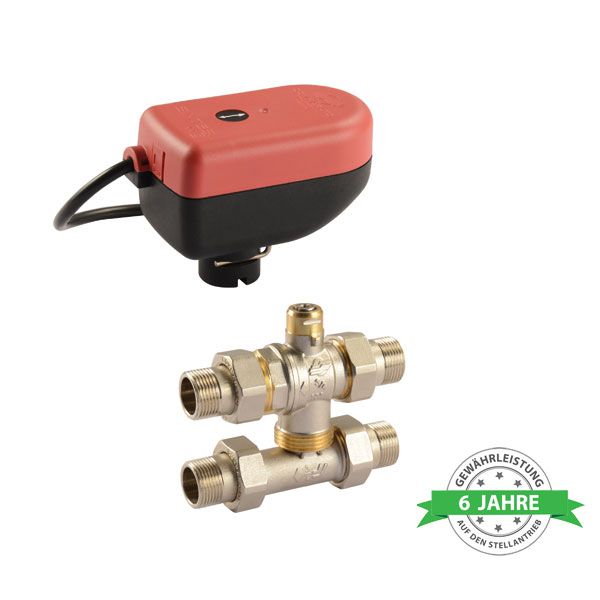 Comparato - Kugelhahn elektrisch - Sintesi, By-Pass 1/2 M/M/M/M, DN15, PN16, 230V
