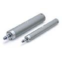 SMC Pneumatik - C(D)G1-Z, Druckluftzylinder, doppeltwirkend, Standardkolbenstange, eingebauter Magnetring, (Grundausführung), (Elastische Dämpfung), 32, Rc (oder M-Gewinde), Standardabstreifer, 100