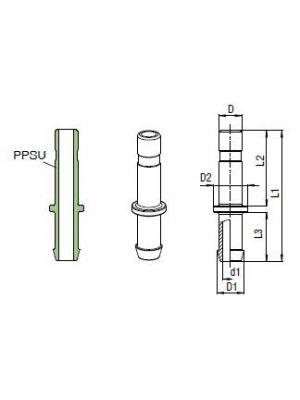 AVS-907P3-D Tüllen-Stutzen