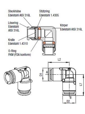 AVS-954X44M T-Verbinder