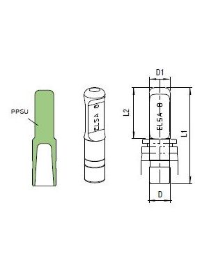 AVS-971P3 Steckanschlussstecker