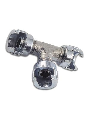 T-Stück mit Rändelmutter